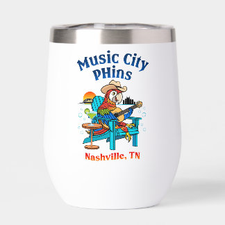 Music City Phins Stainless Steel Wine Tumbler