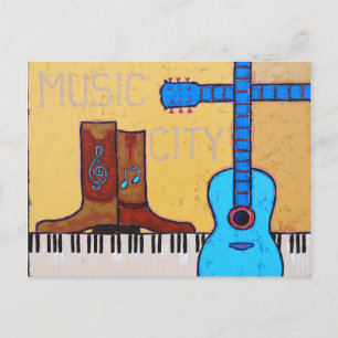 MUSIC CITY postcard