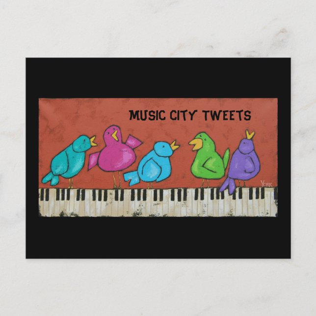 music city tweets postcard (Front)