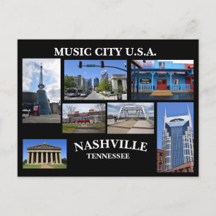 MUSIC CITY USA Postcard