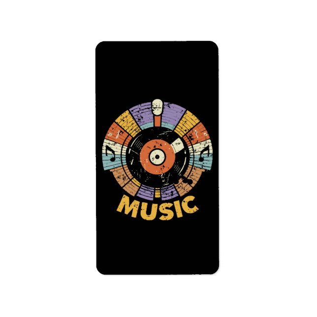music classic retro label (Front)