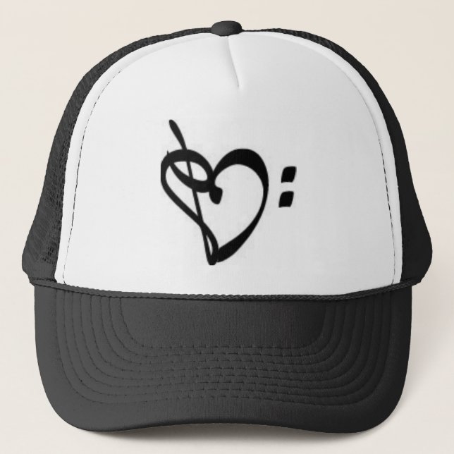 Music Clef Heart Hat (Front)
