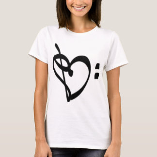 Music Clef Heart Women's Shirt