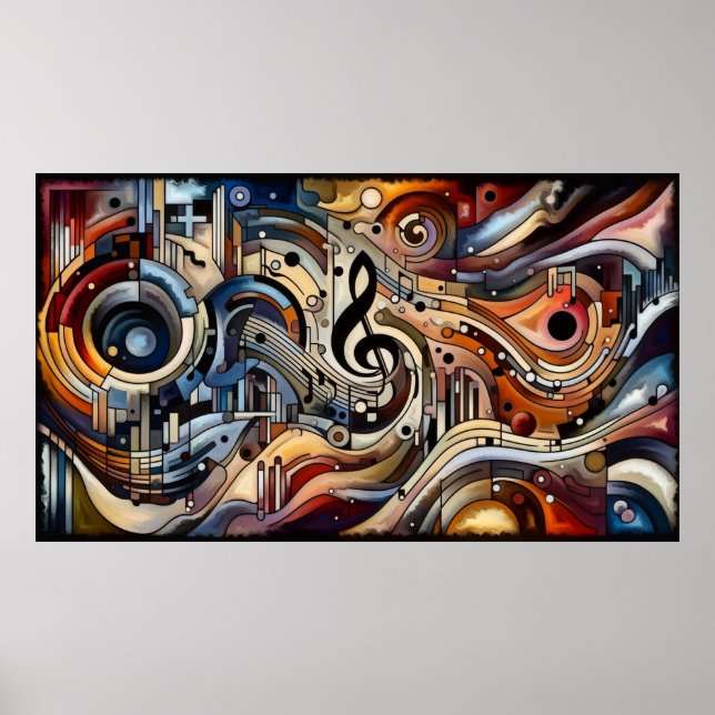 Music composition - lyrical abstract piece 01 poster (Front)