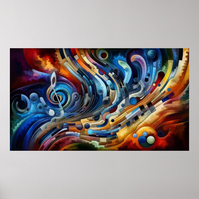 Music composition - lyrical abstract piece 03 poster (Front)