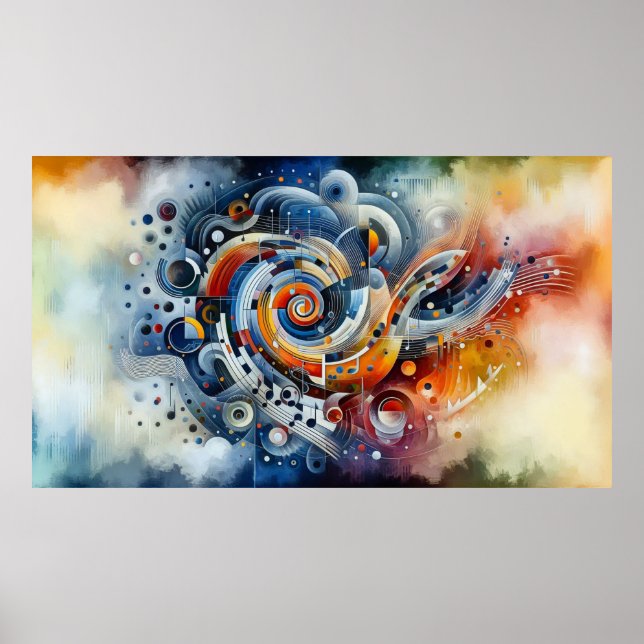 Music composition - lyrical abstract piece 06 poster (Front)