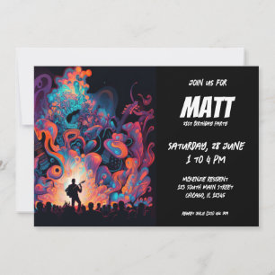 Music Concert Guitarist Invitation