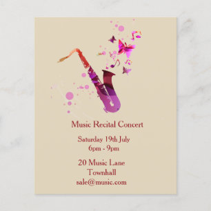 Music concert Recital music performance Flyer