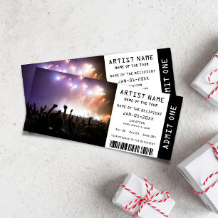 Music Concert Ticket Gift Invitation