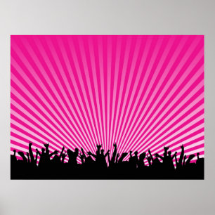 music crowd poster