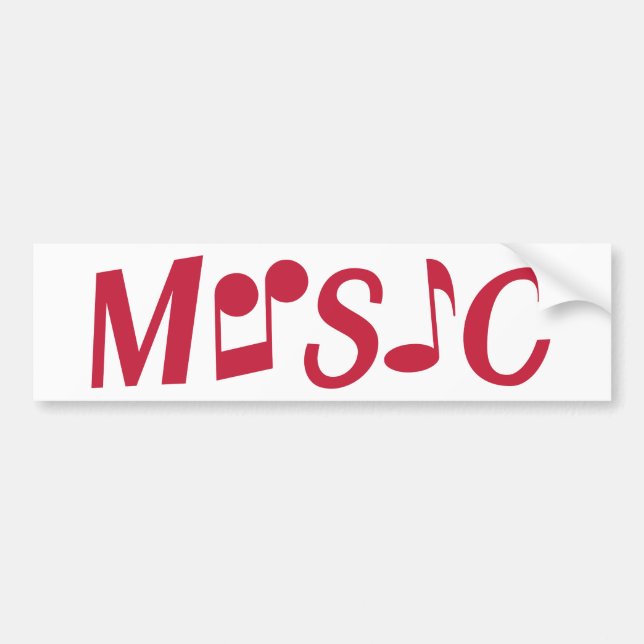 MUSIC custom bumpersticker Bumper Sticker (Front)