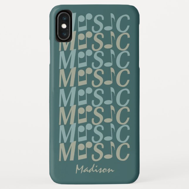 MUSIC custom colour & name phone cases (Back)
