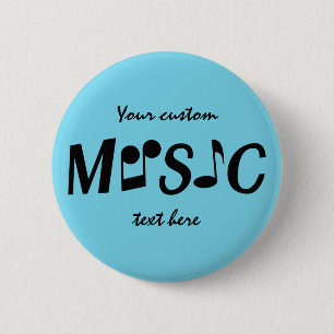 MUSIC custom colour & text buttons