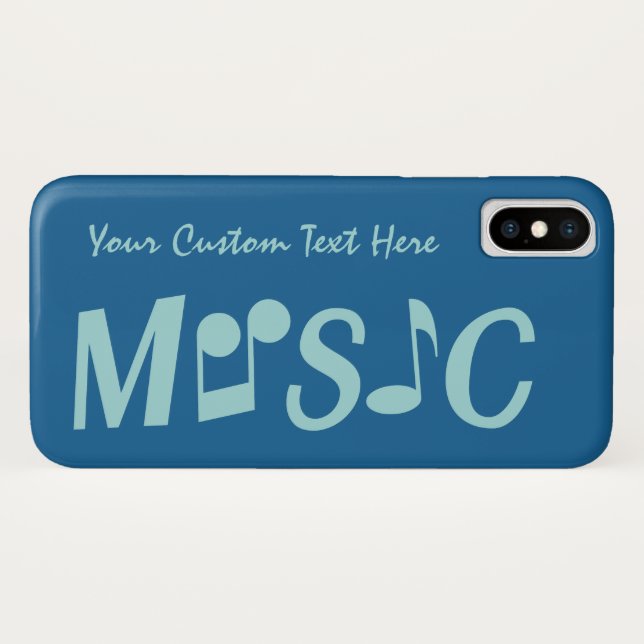 MUSIC custom colour & text cases (Back (Horizontal))