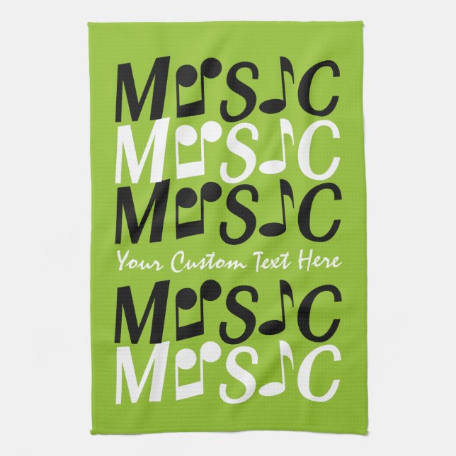MUSIC custom hand towel (Vertical)