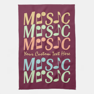 MUSIC custom hand towel