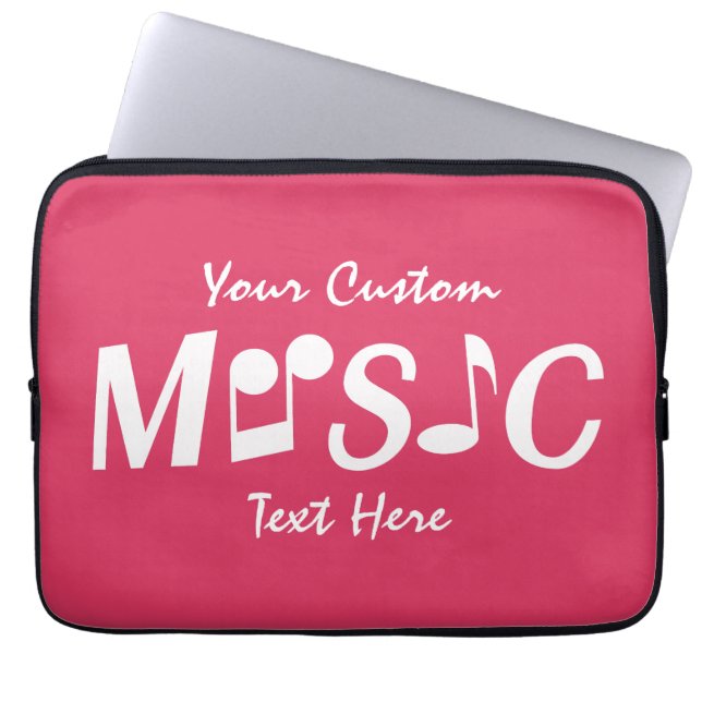 MUSIC custom laptop sleeves (Front)