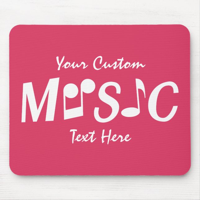 MUSIC custom mousepad (Front)