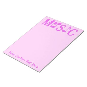 MUSIC custom notepad