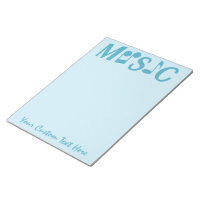 MUSIC custom notepad