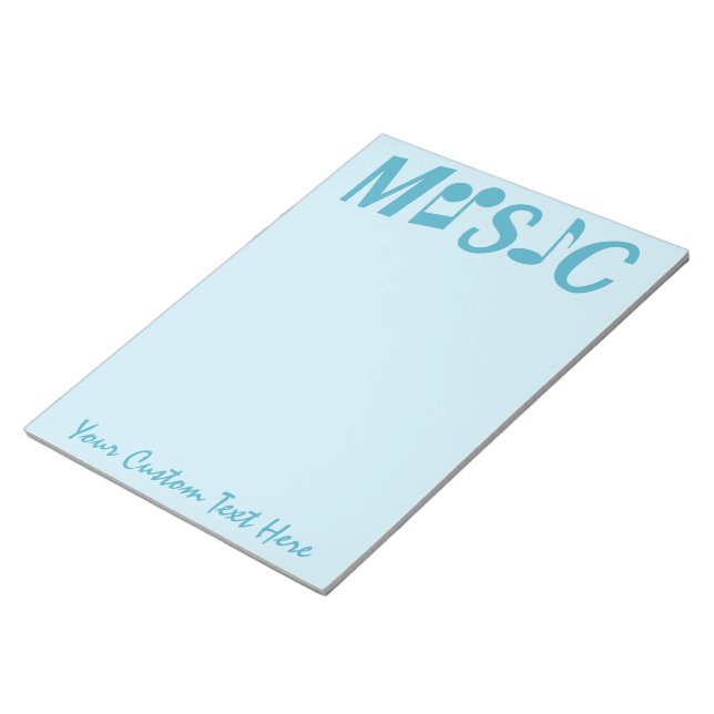MUSIC custom notepad (Angled)