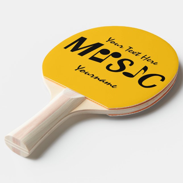 MUSIC custom ping pong paddle (Back Angle)