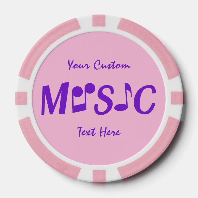 MUSIC custom poker chips (Front)