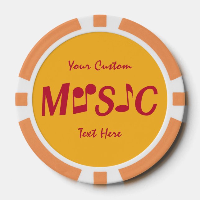 MUSIC custom poker chips (Front)