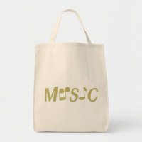 MUSIC custom tote bags