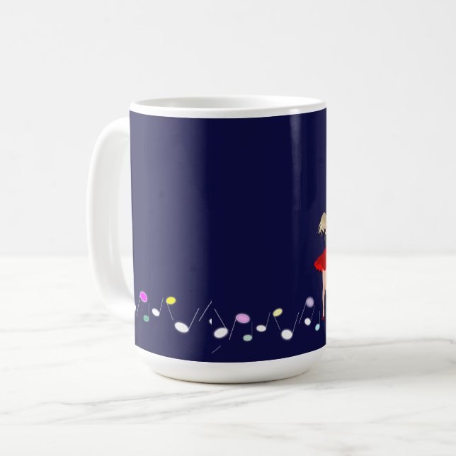 music, dance, romantic coffee mug (Front Left)