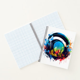 Music day and night notebook