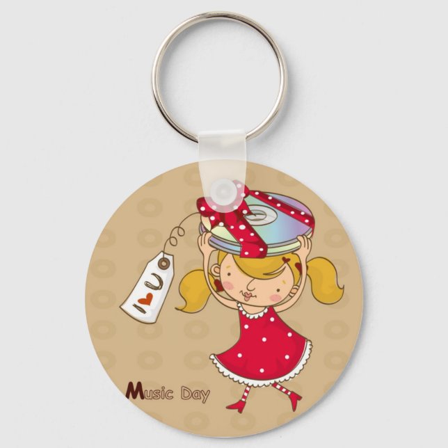 Music Day Key Ring (Front)