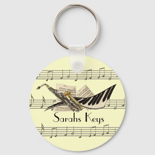 Music Design Keychain (Front)