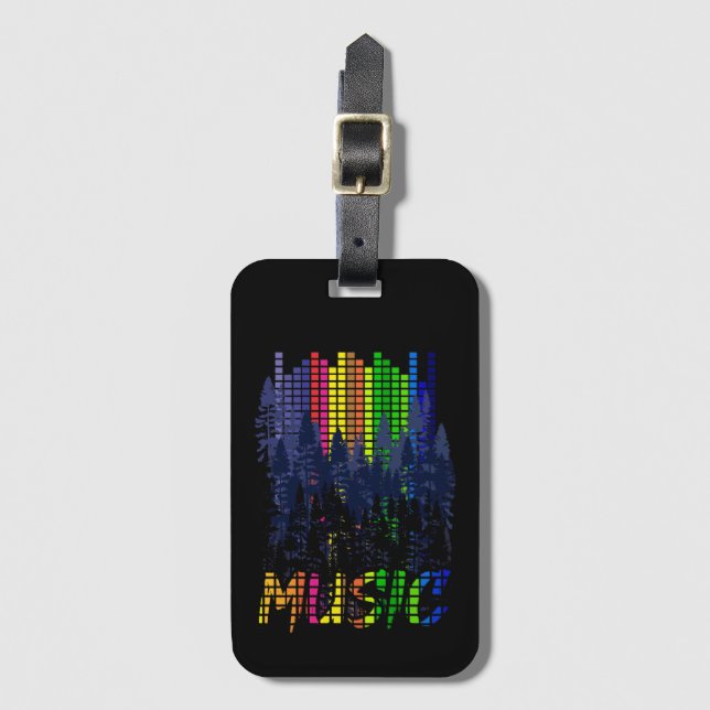 Music design luggage tag (Front Vertical)