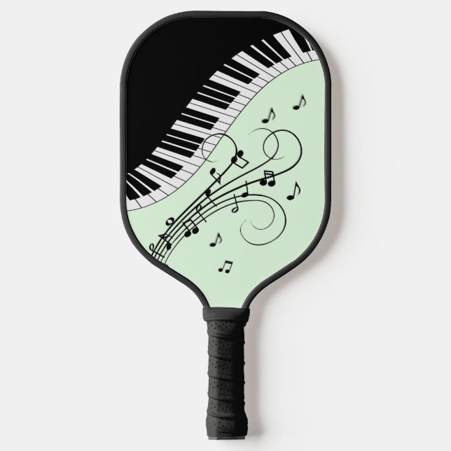 Music Design Piano and Notes Pickleball Paddle (Front)