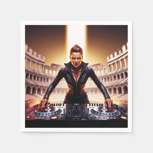 Music designing Paper Napkin (Front)