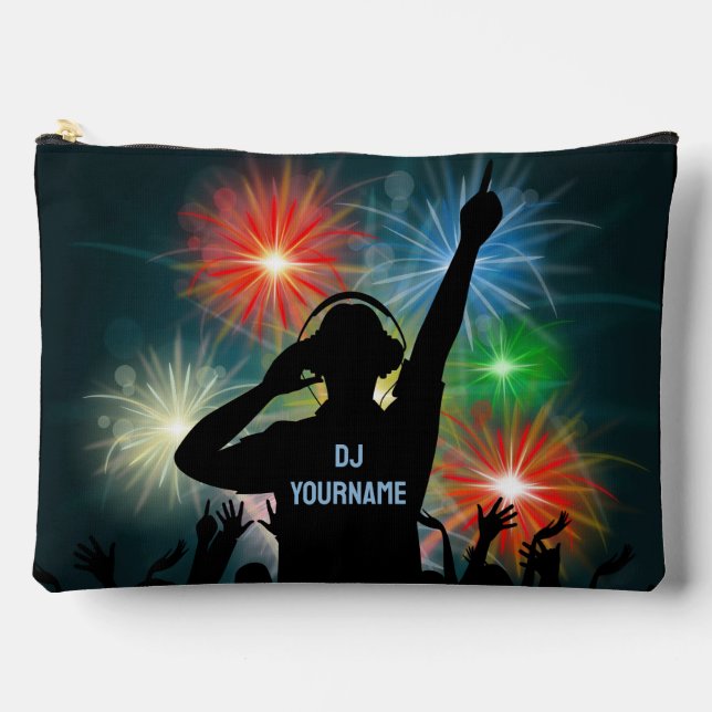 Music DJ custom name Accessory Pouch (Front)