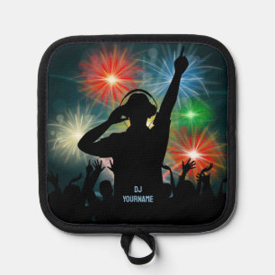 Music DJ custom name Pot Holder