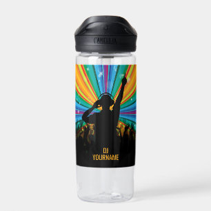 Music DJ custom name Water Bottle