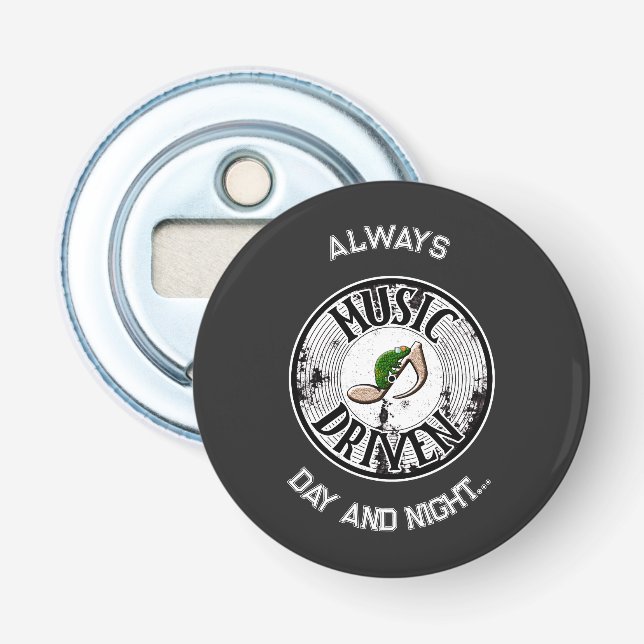 Music driven   bottle opener (Front)