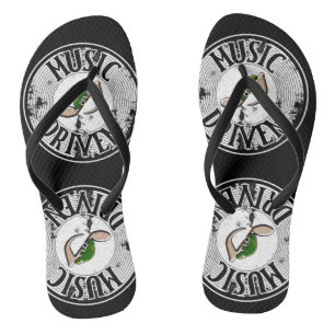 Music driven flip flops