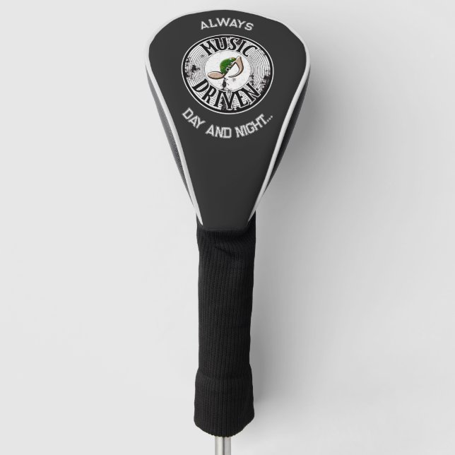 Music driven   golf head cover (Front)