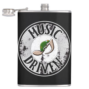 Music driven hip flask