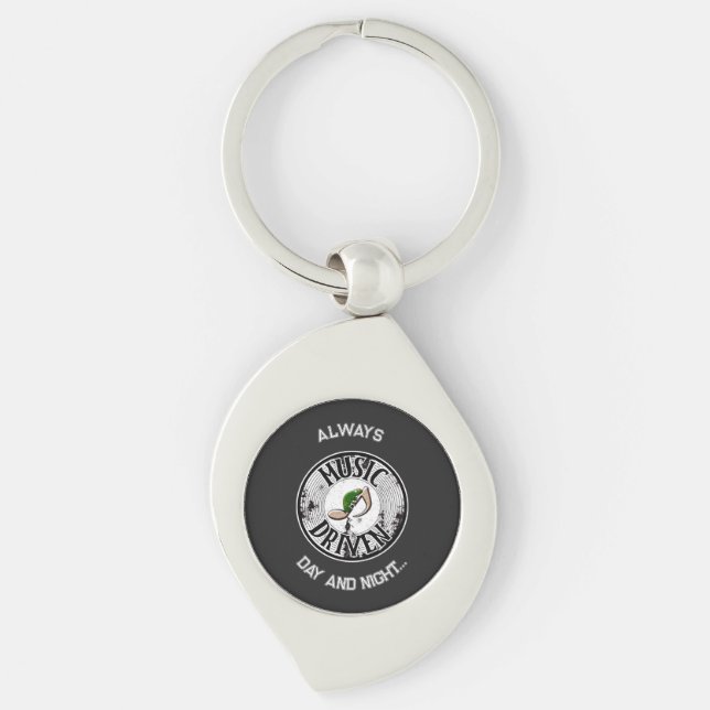 Music driven   key ring (Front)