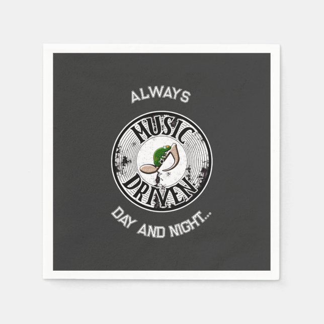 Music driven   napkin (Front)