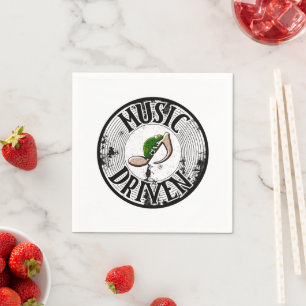 Music driven  napkins