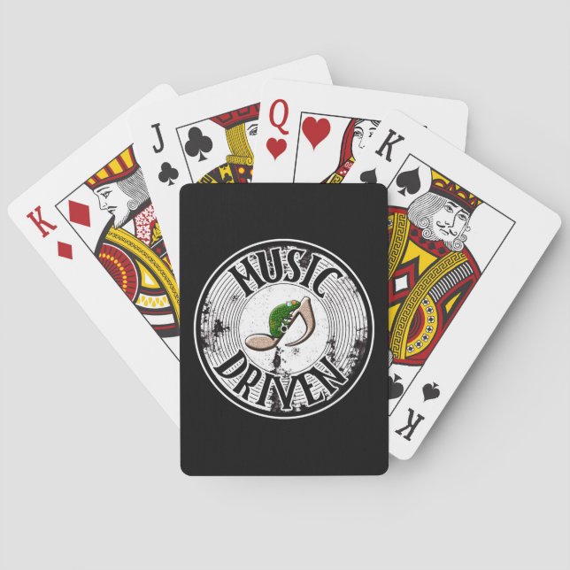 Music driven  playing cards (Back)