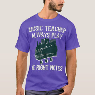 Music Education Gift For Guitar Music Teacher  T-Shirt