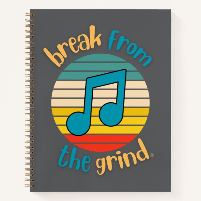Music Eighth Note  Notebook (Front)