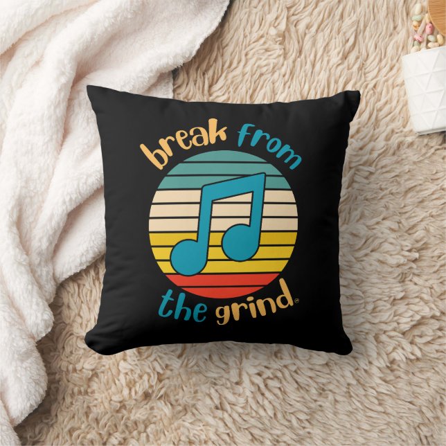 Music Eighth Note Pillow (Blanket)